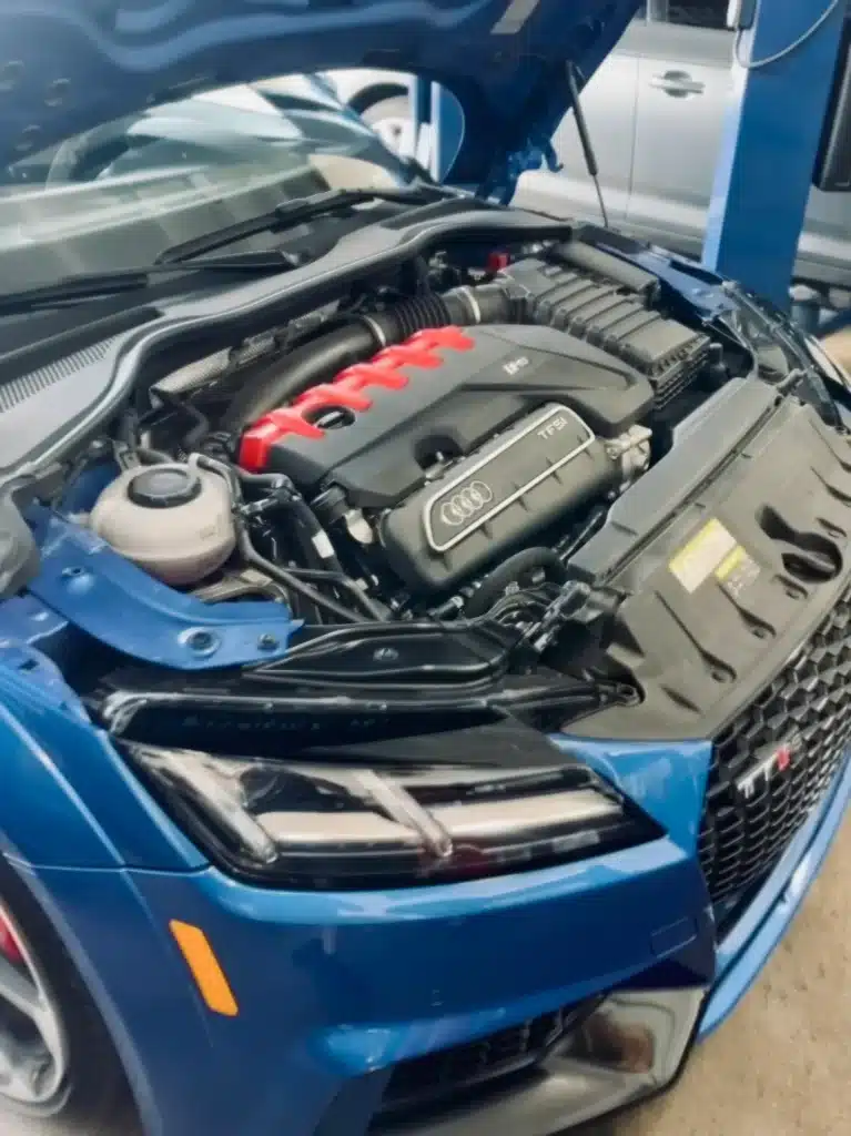 Audi Engine Diagnostic Process in German Car Depot