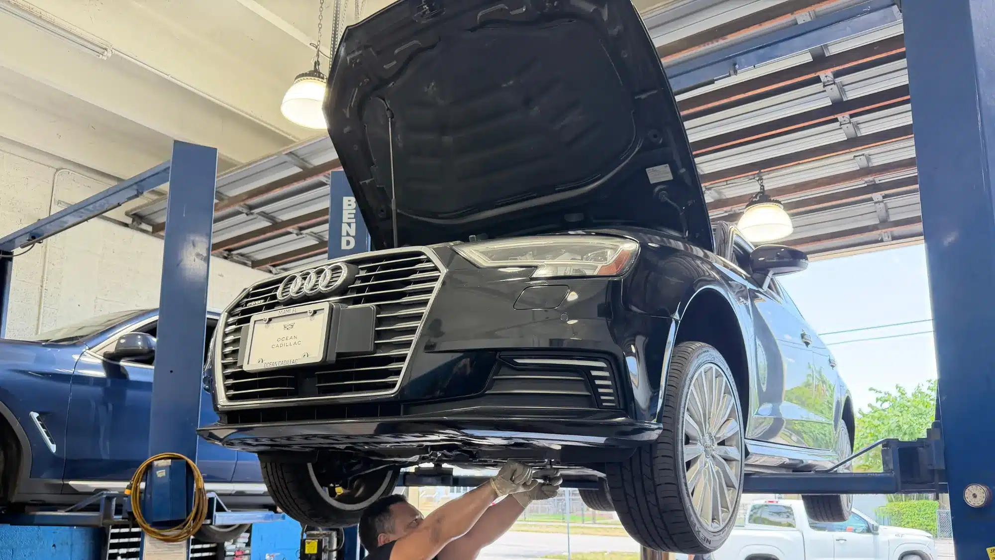European auto repair shop specializing in BMW, Mercedes, and Audi service