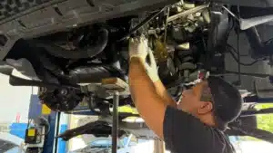 Mechanic performing full-service auto repair in Hollywood, FL shop