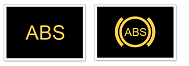 A warning lights of antilock brake system